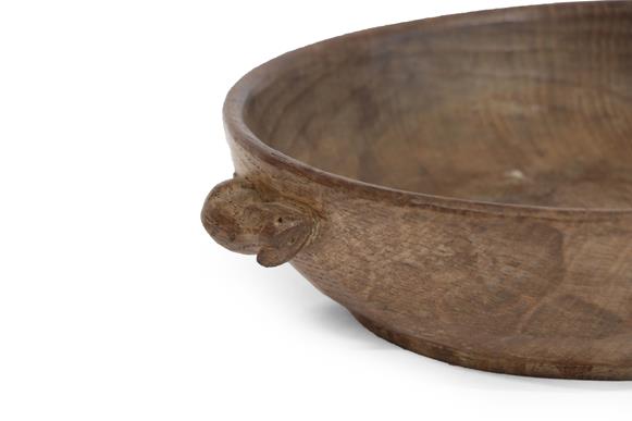 Robert Mouseman Thompson (1876-1955): An English Oak Fruit Bowl, tooled interior and exterior, - Image 2 of 2