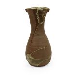 Janet Darnell Leach (American, 1918-1997): A Stoneware Vase, with lug handles, brushed ash