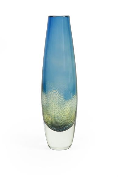 Sven Palmqvist (1906-1984) for Orrefors Kraka Glass Vase, engraved ORREFORS Kraka No.322 Sven