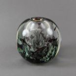 Edward Hald (1883-1980) For Orrefors Fiskgraal Glass Vase, with internal decoration of fish swimming
