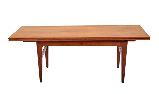 A 1960s Danish Teak Metamorphic System Table, designed by Kia Kristiansen, made by Patentanm, the - Image 2 of 2