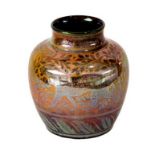A Pilkington's Royal Lancastrian Lustre Vase, decorated by Richard Joyce, painted with three
