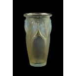 René Lalique (French, 1860-1945): An Opalescent, Stained and Frosted Ceylan No.905 Glass Vase, of