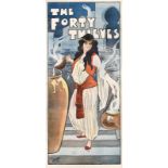 The Forty Thieves, theatrical poster, printed by Oldfield & Co., London, labelled Rowley Gallery,