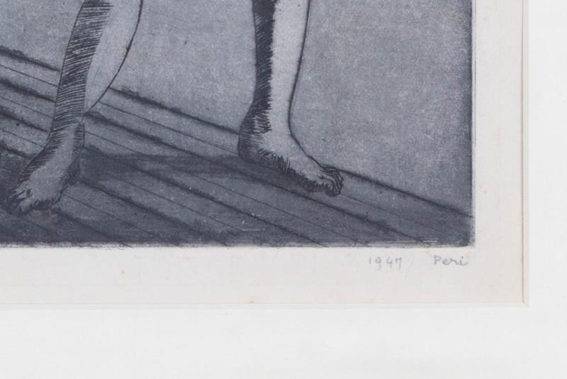Peter Laszlo Peri (1899-1967) ''His Dream Woman'' Signed and dated 1947, etching and aquatint, - Image 4 of 6