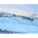 Brian Alderman (b.1954) ''Dusk in Wensleydale - The Sledging Field'' Signed, inscribed verso and