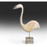 Guy Taplin (b.1939) ''Egret'' Signed, inscribed and numbered, driftwood with glass eyes mounted on