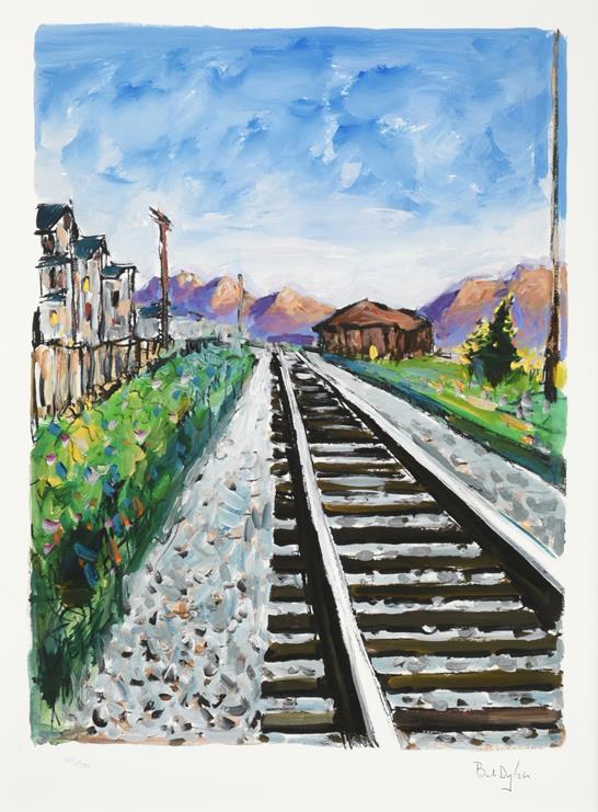 Bob Dylan (b.1941) American ''Railtracks'' (2018) Set of four giclee prints from ''The Drawn Blank - Image 3 of 8