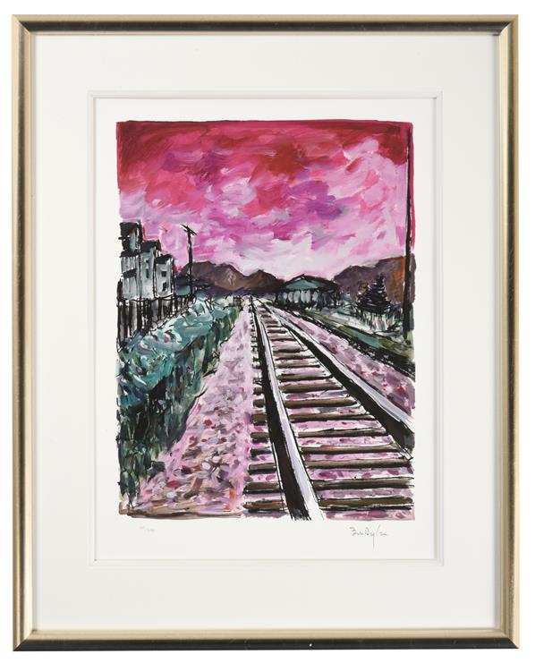 Bob Dylan (b.1941) American ''Railtracks'' (2018) Set of four giclee prints from ''The Drawn Blank - Image 7 of 8