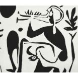 Pablo Picasso (1881-1973) Spanish ''Musical Faun'' Screen printed cotton for Bloomberg Fabrics, USA,