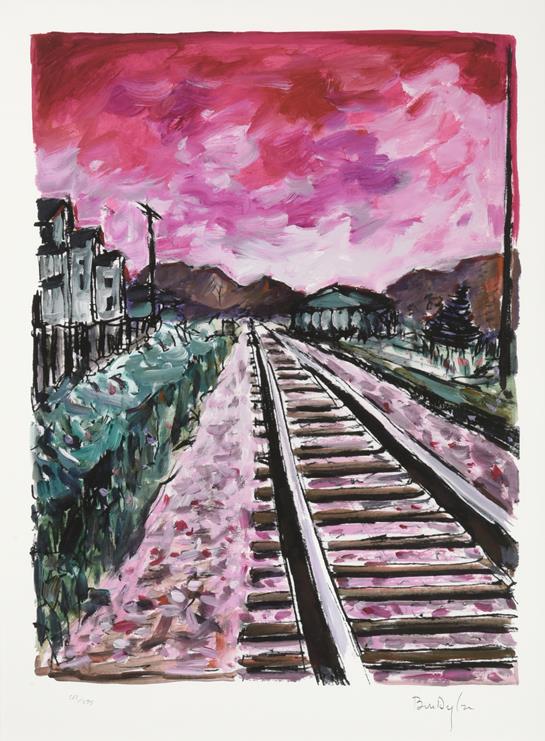 Bob Dylan (b.1941) American ''Railtracks'' (2018) Set of four giclee prints from ''The Drawn Blank - Image 2 of 8