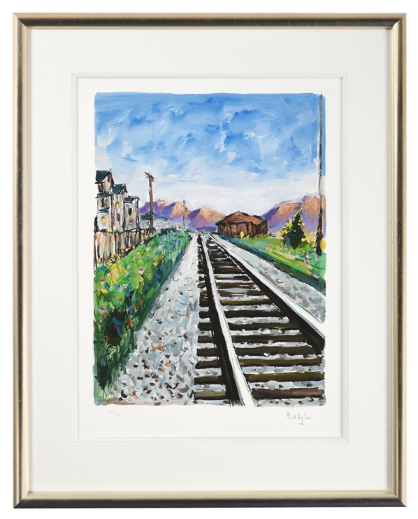 Bob Dylan (b.1941) American ''Railtracks'' (2018) Set of four giclee prints from ''The Drawn Blank - Image 8 of 8