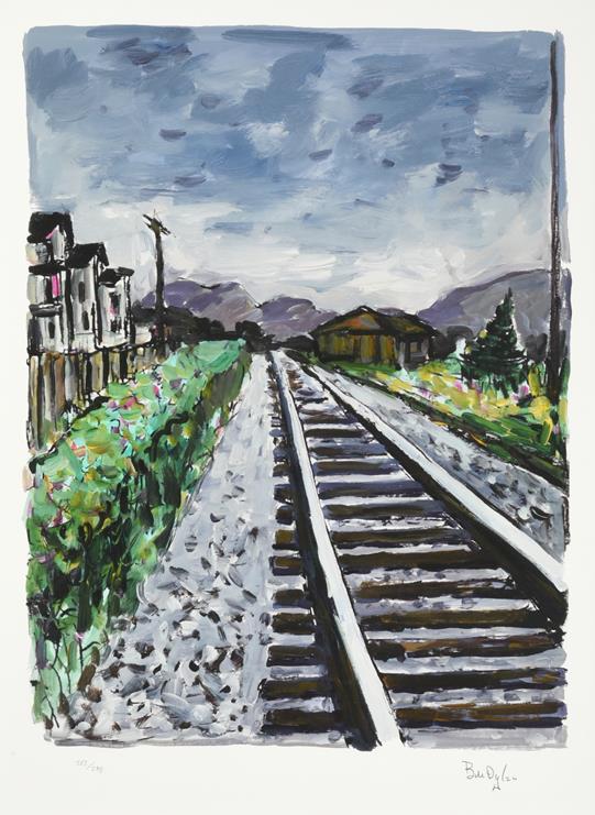 Bob Dylan (b.1941) American ''Railtracks'' (2018) Set of four giclee prints from ''The Drawn Blank - Image 4 of 8