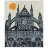 Robert Tavener (1920-2004) ''Westminster Abbey (Rose Window)'' Signed, inscribed and numbered 11/75,
