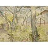 Harry Epworth Allen RBA, PS (1894-1958) ''Allotment'' Signed, pencil and watercolour, together