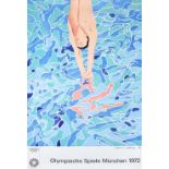 After David Hockney OM, CH, RA (b.1937) ''Diver Poster for Olympische Spiele München'' Lithograph