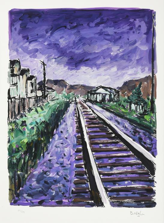 Bob Dylan (b.1941) American ''Railtracks'' (2018) Set of four giclee prints from ''The Drawn Blank