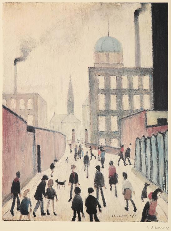After Laurence Stephen Lowry RBA, RA (1887-1976) ''Mrs Swindell's Picture'' Signed, with the