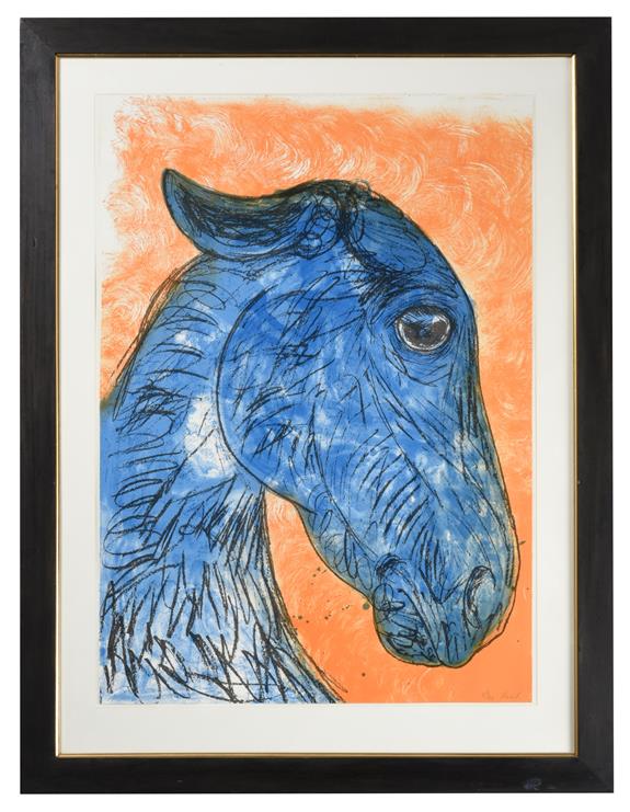 Dame Elisabeth Frink CH, DBE, RA (1930-1993) ''Blue Horse Head'' (1988) Signed and numbered 58/70, - Image 2 of 2