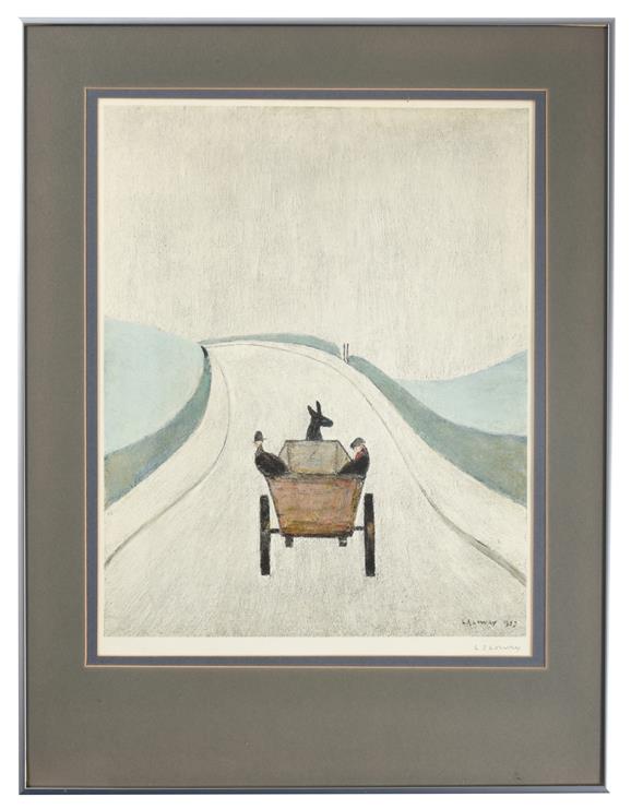 After Laurence Stephen Lowry RBA, RA (1887-1976) ''The Cart'' Signed, with the blindstamp for the - Image 2 of 2