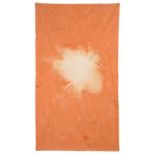 Sam Falls (b.1984) American ''Untitled (Orange 2, Joshua Tree, CA)'' (2011-12) Hand dyed linen and