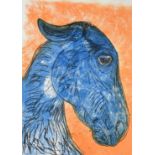 Dame Elisabeth Frink CH, DBE, RA (1930-1993) ''Blue Horse Head'' (1988) Signed and numbered 58/70,