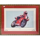 Motorcycle Interest: After Gareth Gruff-Jones "Franktastic", depicting Pierre Francesco ChiliLimited