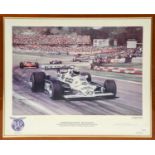 After Michael Turner "1983 European Grand Prix Brands Hatch"Limited edition colour print, signed and