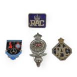 The Royal Automobile Club International Rally Xth: A Chromed and Enamel Car Badge; An RAC