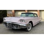 1960 Ford Rose PinkThunderbird (Rare Sunroof Model)Registration number: JAS 821Date of first