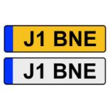 Cherished Registration Number J1 BNE, with retention certificate dated 20 11 2019, expiring 20 11