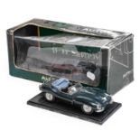 Auto Art 1:18 Scale Jaguar XKSS in display case (Excellent with original Box Fair to Good)
