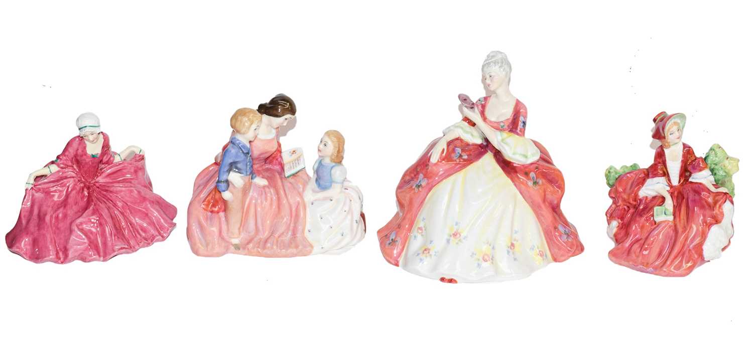 A collection of Royal Doulton porcelain figures, mostly formed as ladies, to include 'A Victorian - Image 4 of 4