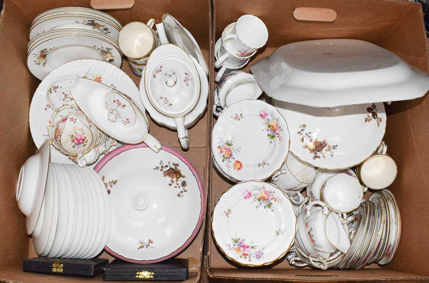 A quantity of assorted China including Royal Crown Derby 'Derby Poses' teaware, Royal Worcester