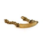 A 9 carat gold identity bracelet, length 21.5cmCondition report: Gross weight 49.6 grams.