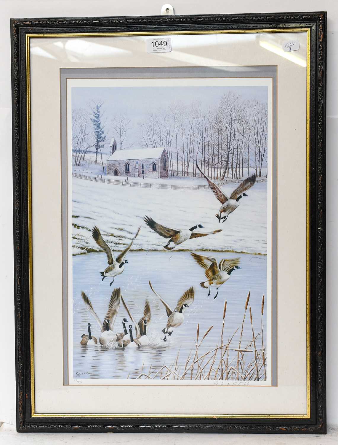 A print after Robert Fuller, Canada Geese on a... - Image 10 of 11