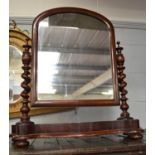 A Victorian mahogany dressing table mirror,...