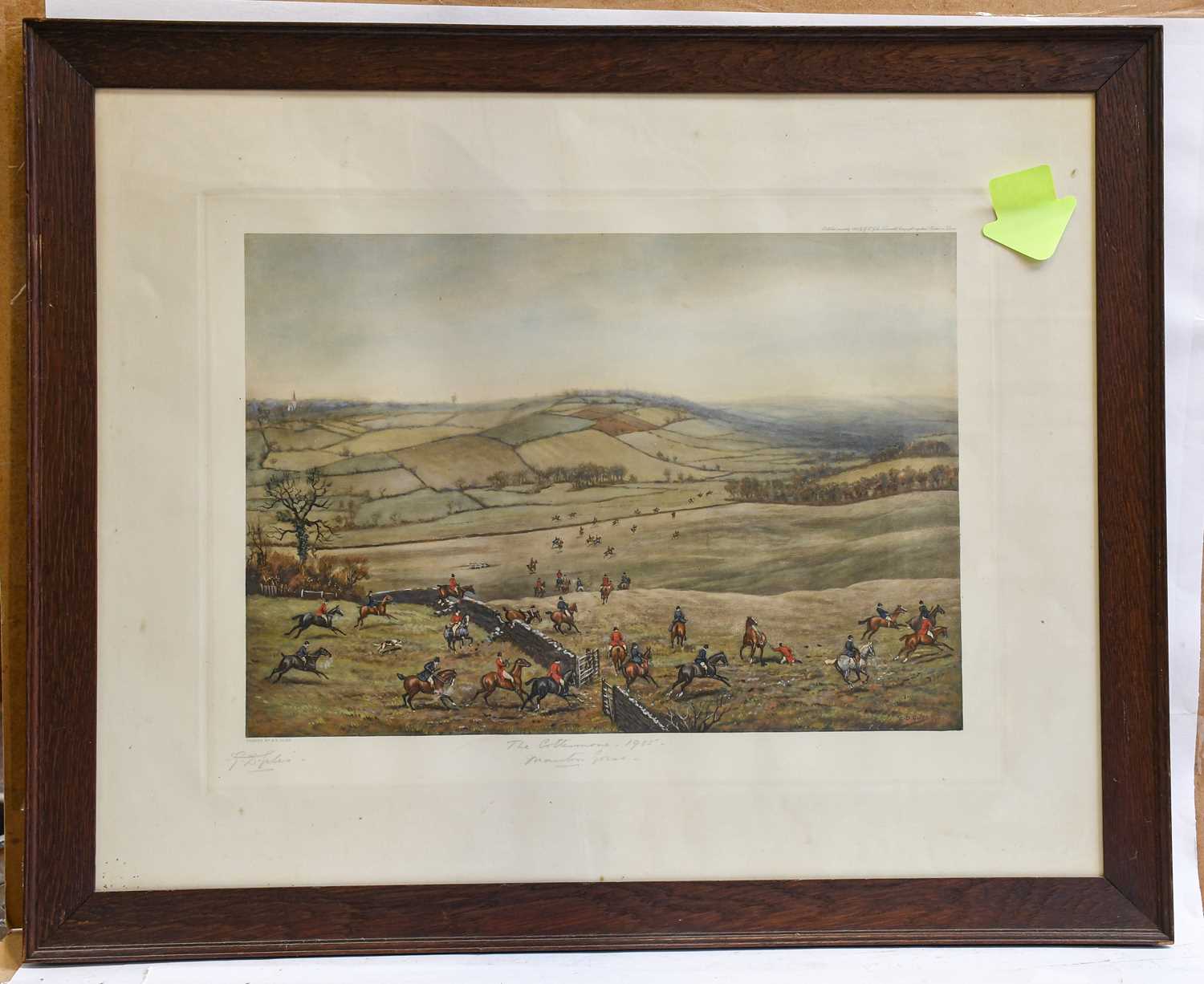 After G J Giles "The Cottesmore" 1905, signed and inscribed in pencil, a coloured reproduction, - Image 3 of 5