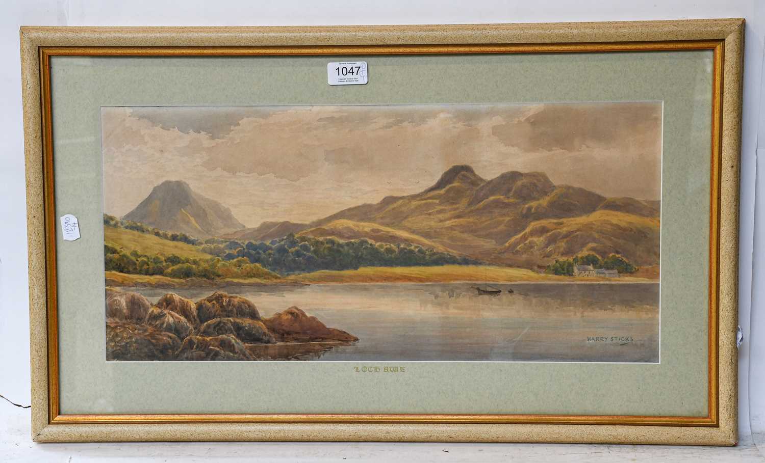Harry James Sticks (1867-1938) Loch Awe, signed watercolour, 24.5cm by 54cm; together with various - Image 14 of 19