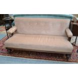 A Victorian mahogany framed settee