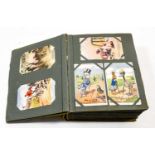 A large Olive album holding an original collection of approx. 500 mainly subject cards. Strong on