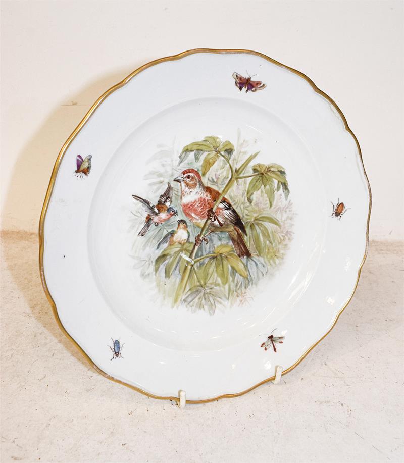 A Royal Worcester gadrooned cabinet plate by Edward Townsend, painted with highland cattle under a - Image 21 of 24