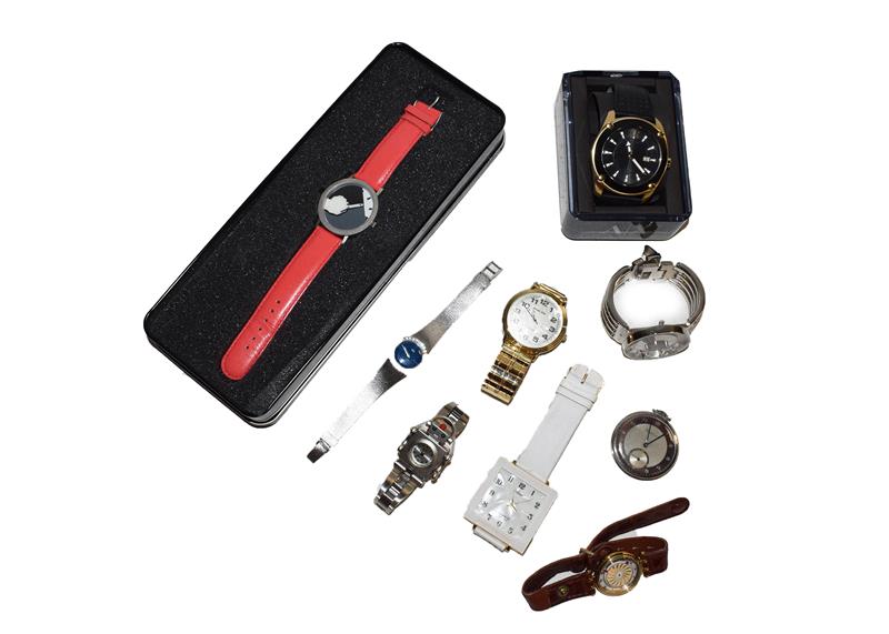An Armani Exchange wristwatch with box and booklet, Ciro lady's wristwatch, Cortebert Watch Co