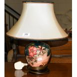 A Moorcroft Oberon pomegranate table lamp, 20cm (pottery)