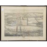 A collection of mainly 18th/19th century prints to include views of Eaton Hall, Chester. Newby Hall,