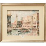 Dileo (Contemporary), A view of Venice, St. Marks Square, signed, oil on canvas, 38.5cm by 48.5cm