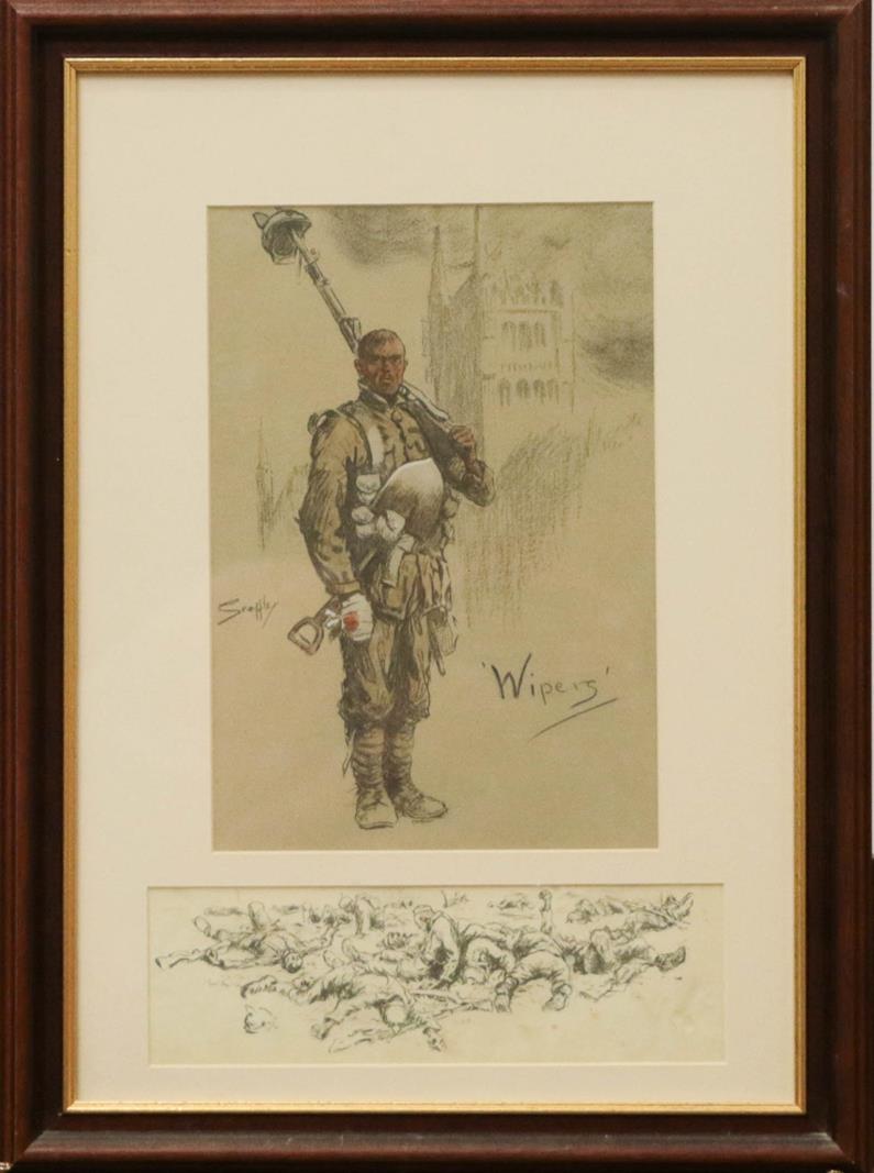 Snaffles ''Wipers'' print, together with a John Charlton print of a mounted soldier, and a set of - Image 2 of 5