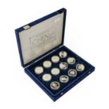 Collection of 24 x Silver Proof Coins Commemorating the Life of the Queen Mother in the series 'Lady