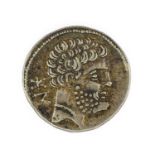 Romano-Celtiberian, Silver Drachm (circa 200-150 BC), struck in the city of Osca (called Bolskan