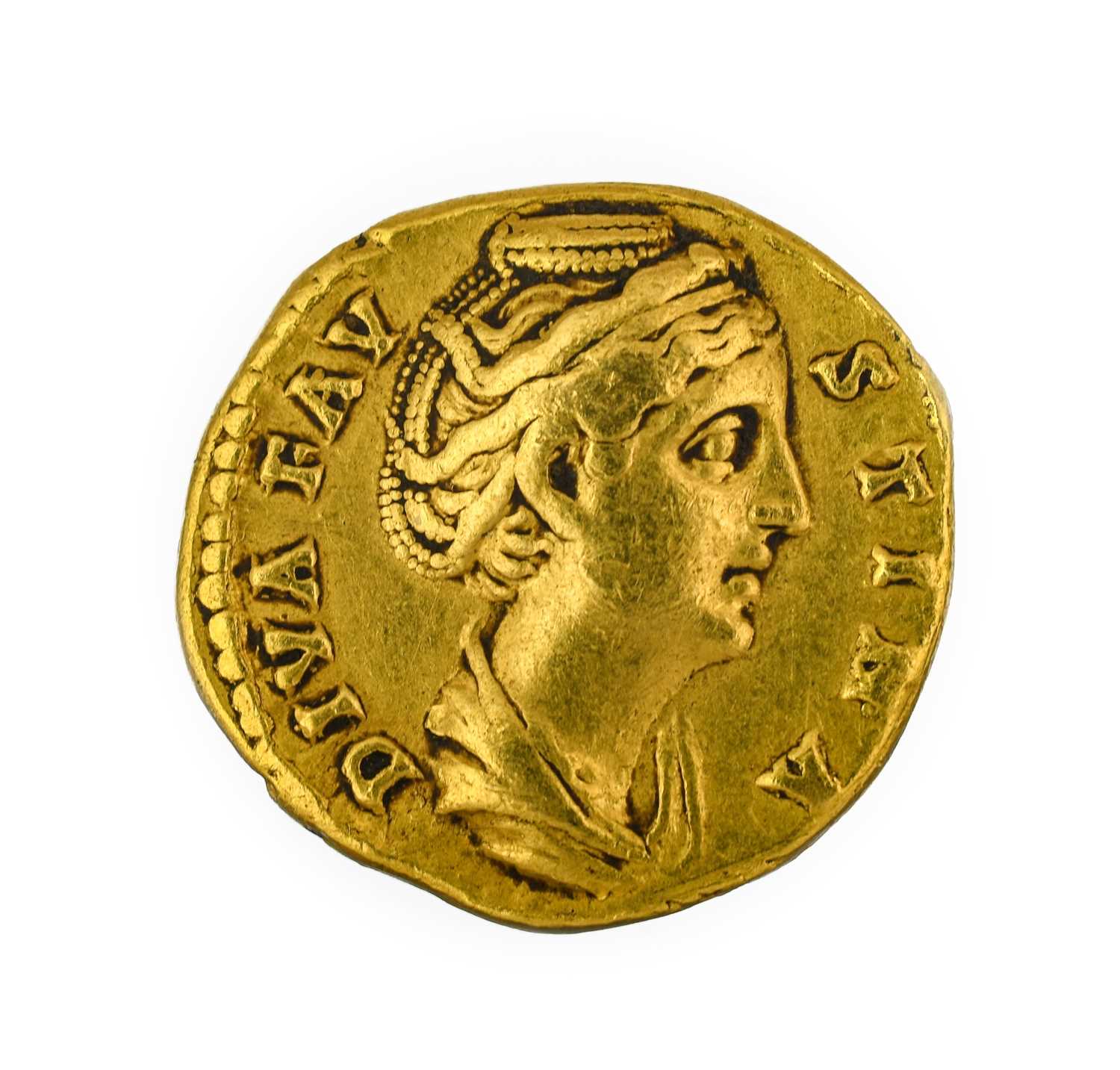 Roman, Diva Faustina Senior Gold Aureus (issue of Antoninus Pius in honour of his deified wife - Image 2 of 2